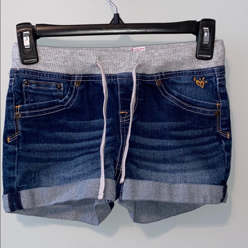Dark Jean Shorts